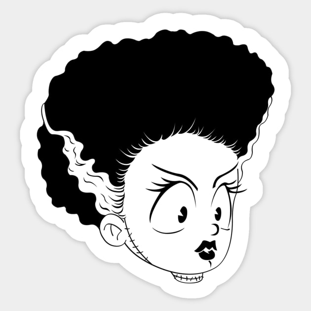 Bride Of Frankenstein Sticker by FreakPills